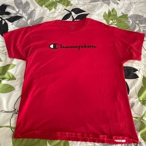 Champion T-Shirt. Size: XL. Color: Red
